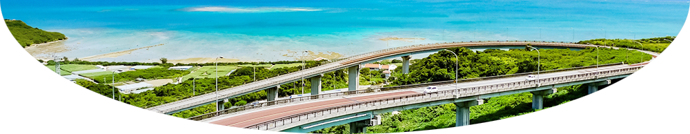 沖縄でドライブの景色