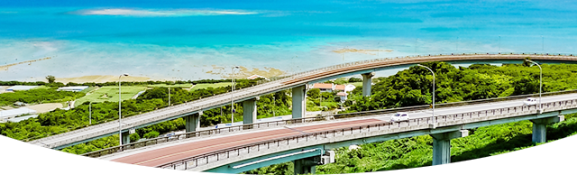 沖縄でドライブの景色