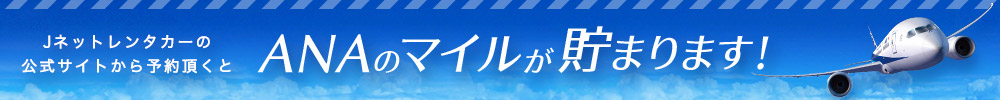 ANAのマイルポイントが貯まります